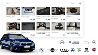 Über die Pixelconcept-Software Automanager können Händler jetzt passend zum Fahrzeug auch Zubehör anbieten. (Bild: Pixelconcept)
