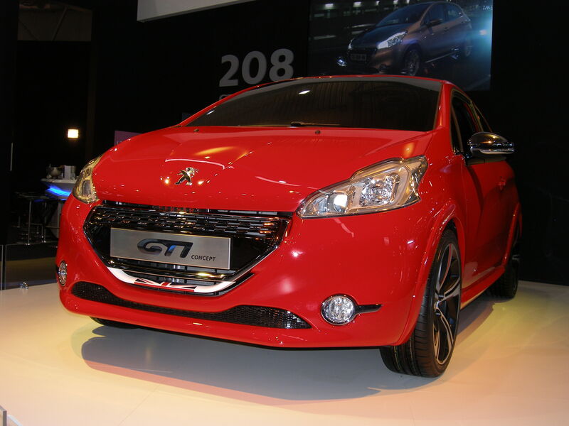 Peugeot macht ebenfalls auf sportlich und zeigte das Concept Car 208 GTI. (Andreas Grimm)