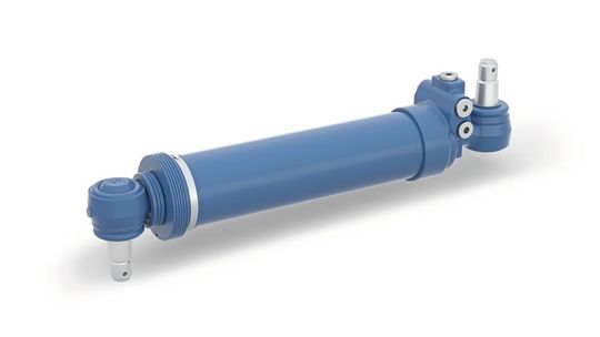 Die neuen Lenkzylinder mit Rohr-in-Rohr-Lösung zeichnen sich unter anderem durch ihre Leichtbauweise aus. (Bild:  Weber-Hydraulik)