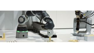 Cobots gehört die Zukunft. Dieses Segment verspricht also steigenden Umsatz. (Bild: Stefanie Michel)