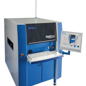 Optisches Inspektionssystem der Fa. Göpel electronic mit intergriertem Positioniersystem von JAT. Bild: Göpel