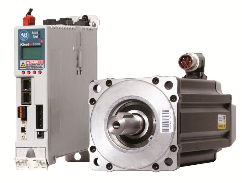 Bild 1: Der Servoantrieb Kinetix 5500 und der VPL-Servomotor mit Smart-Cable-Technik basieren auf einer Entwicklungsplattform. (Bild: Rockwell Automation)