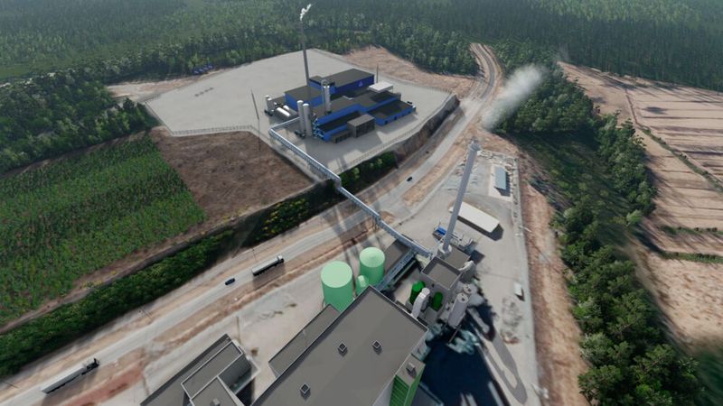 Die Anlage von Ren-Gas in Tampere soll erneuerbares E-Methan für den Schwerlast- und Seeverkehr produzieren.  (Bild: Ren-Gas)