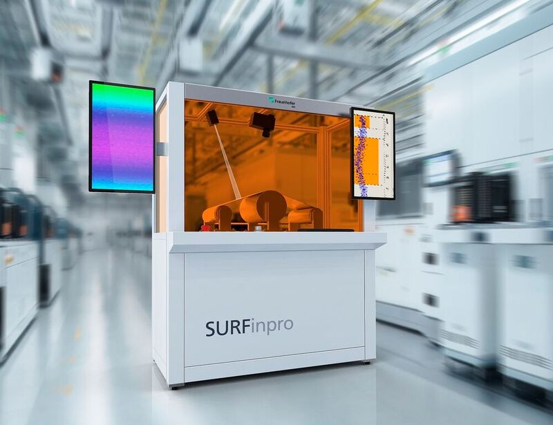 Smarte Qualitätssicherung! Das ist Surfinpro. Es handelt sich um ein System, das auf künstlicher Intelligenz und optischer Messtechnik basiert. Entwickelt wurde es am Fraunhofer IWS. Es soll Prozessfehler in Echtzeit erkennen, um sie an die betreffende Produktionsanlagen zu melden.