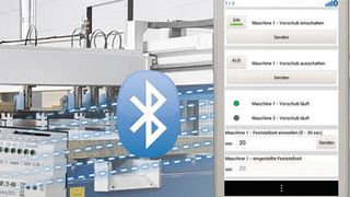 Mit der App ist es möglich, individuelle Bedienoberflächen für die Steuerung von Maschinen und Anlagen zu erstellen. (Bild: Eaton)