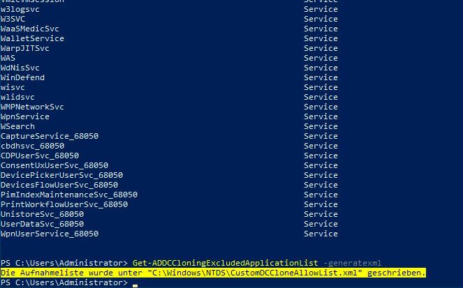 Vorbereiten des Klonens eines Domänencontrollers. (Bild: Microsoft / Joos)