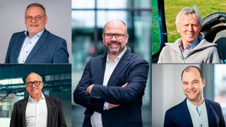 Beim Industrial Benchmark Summit teilen Hidden Champions Ihre Best Practices zum Thema Wettbewerbsfähigkeit, Neue Märke und Künstliche Intelligenz. (Bild: Kurtz Holding, Trumpf, Michael Kügelgen, Heidelberger Druckmaschinen, Grimme Landmaschinenfabrik)