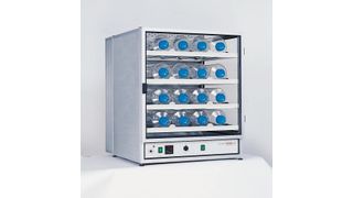 Das Tischgerät Incudrive  D-I Inkubator-Bewegungssystem ist geeignet zum definierten, langsamen Drehen von zylindrischen Gefäßen. (Bild: Schuett-Biotec)