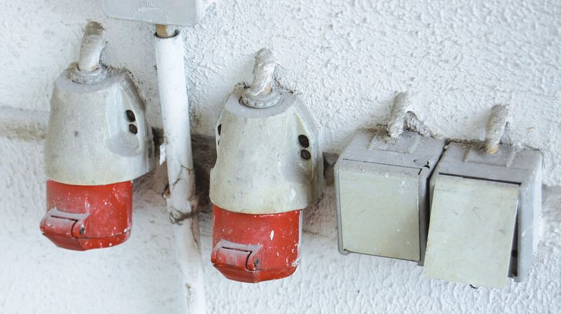 Bild 1: Steckdosen für Dreiphasenwechselstrom: Solche Netze übertragen hohe Leistungen; ein weiterer Vorteil ist der geringe Installationsaufwand. (Bild: O. Fischer, pixelio.de)