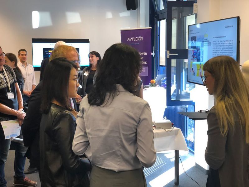 Open House mit Präsentation von KI-Prototypen im DFKI-Projektbüro Berlin. (DFKI)