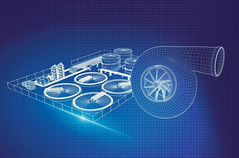 Die Drei-Level-Umrichter von Sieb & Meyer können ihre Vorteile zum Beispiel im Bereich von Turboverdichtern und Turbokompressoren in der Abwasseraufbereitung voll ausspielen. (Bild: Sieb&Meyer)