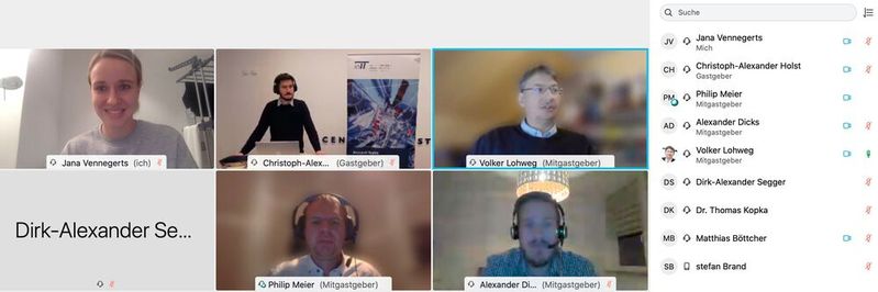 Die Veranstaltung „Künstliche Intelligenz in der Anwendung“ wurde als Web-Konferenz durchgeführt.(Bild:  Institut für industrielle Informationstechnik (inIT))