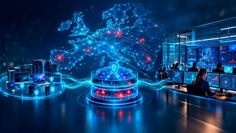 Durch die Kooperation zwischen Eye Security und HarfangLab erhalten Unternehmen eine europäische EDR-Technologie samt Überwachung und Reaktion rund um die Uhr. (Bild:  Dall-E / KI-generiert)