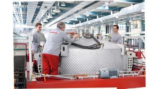 Aus Blaubeuren nach China: Centrotherm hat einen Kristallisationsofen dieses Typs bei einem Solarhersteller in Betrieb genommen.  (Bild: Centrotherm)