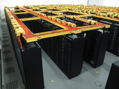 Der Supecomputer SuperMUC am Leibniz-Rechenzentrum in Garching (LRZ)