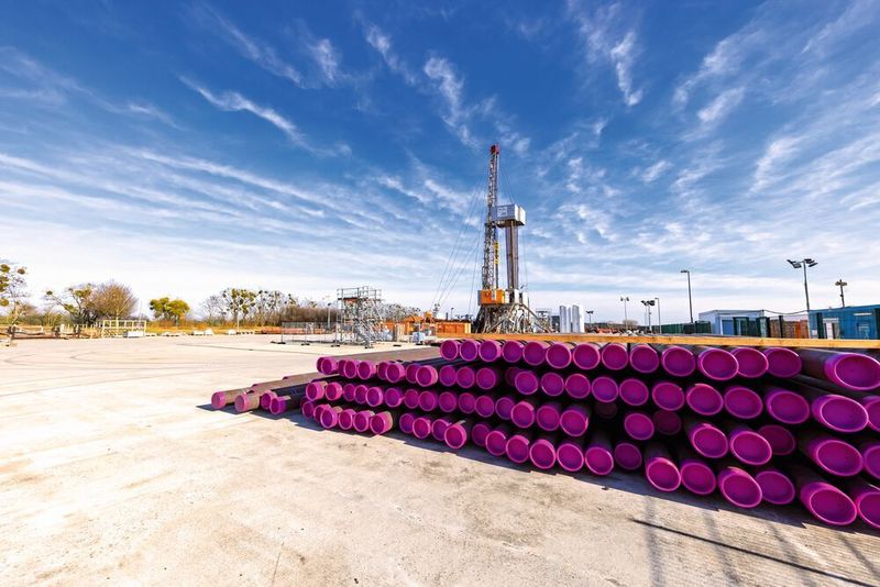 Erster Meilenstein erreicht: 160 Stahlrohre hat EWE bis auf 1.000 Meter Tiefe verbaut und einzementiert. (Andreas Prinz)