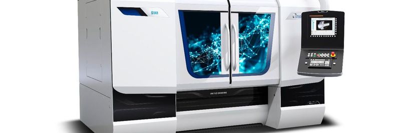 Die S141 ist eine CNC-Universal-Innenrundschleifmaschine der neusten Generation. In die CNC ist ein PC integriert. Die Möglichkeit zur Vollintegration der Messsteuerung und der Sensorik zur Prozessüberwachung in der Steuerung erlaubt eine einheitliche Programmierung der verschiedenen Systeme. (Bild:  Fritz Studer)