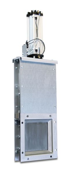 Der Flachschieber garantiert eine optimale Abdichtung bei Lagerung von staubhaltigen oder granulatförmigen Schüttgütern bis 8 mm Körnung. (Bild: Stanelle)