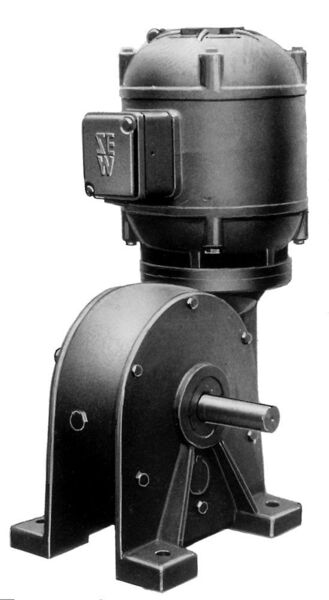 Ein SEW-Getriebemotor aus den 1940er Jahren.  (SEW-Eurodrive)
