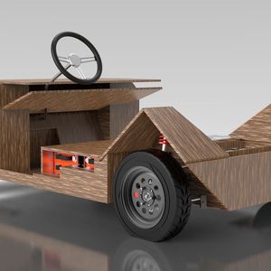 Nur 350 Kilogramm soll der Bio-Stromer auf die Waage bringen.(Bild:  TU Ecomotive, Einhoven)