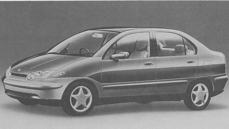 Auf der Tokyo Motor Show 1995 enthüllte Toyota das seriennahe Prius Concept. (Bild: Toyota)