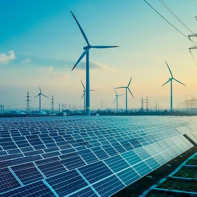 Symbolic Image: Wind and solar power lead Germany’s electricity generation in 2025, marking a continued shift toward renewable energy. (Source: © koosy - stock.adobe.com)