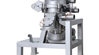 Der weiterentwickelte TTSP-Sichter ist in der Lage, auch für Metallpulver, zwei Trennschnitte in einer Maschine zu realisieren. (Bild: Hosokawa Alpine)