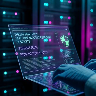 Erfolgreiche Bedrohungsabwehr: Wenn die Incident Response reibungslos funktioniert, lassen sich geschäftskritische Daten schützen und die Systeme schnell wieder in einen sicheren Zustand versetzen. (Bild: © Berlian/stock.adobe.com - generiert mit KI)