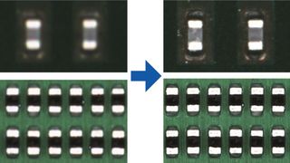 Bild 1: Das hochauflösende Objektiv ermöglicht es, auch kleinste Details klar zu erfassen – links konventionelle Linse, rechts 5-µm-Linse. (YAMAHA)
