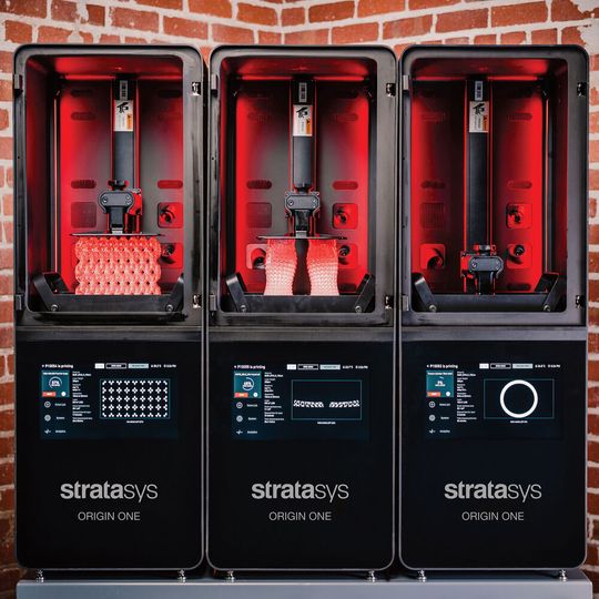The Origin One 3D printer produces parts made from a wide range of high-performance materials in a very short time. The Origin One 3D printer produces parts made from a wide range of high-performance materials in a very short time.