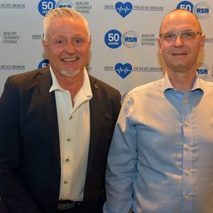 Alter und neuer ASA-Präsident Frank Beaujean (l.) und ASA-Vizepräsident Finanzen Marco Kempin.(Bild:  ASA-Bundesverband)