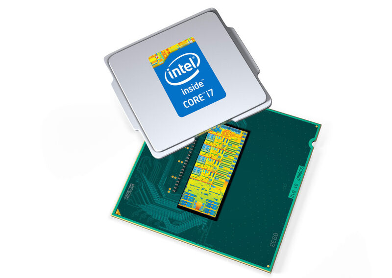 Package-Foto eines Intel-Core-i7-Prozessors  der vierten Generation. (Bild: Intel)