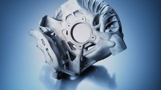 Auftagt für die Serienfertigung mit 3D-Druck. Die Radaufhängung wurde von Fiat Chrysler und dem Fraunhofer IAPT in einem Stück additiv gefertigt. (Fraunhofer IAPT)