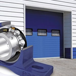 Bild 1: In Roll- und Sektionaltoren sorgen Rillenkugellager mit dem passenden Schmierstoff für Leichtlauf – ganz gleich ob bei manuellem oder automatischem Betrieb.