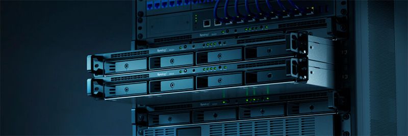 Synology bietet auch Server für wenig Platz, aber mit starker Leistung: Die Synology RackStation RS422+.(Bild:  Synology)