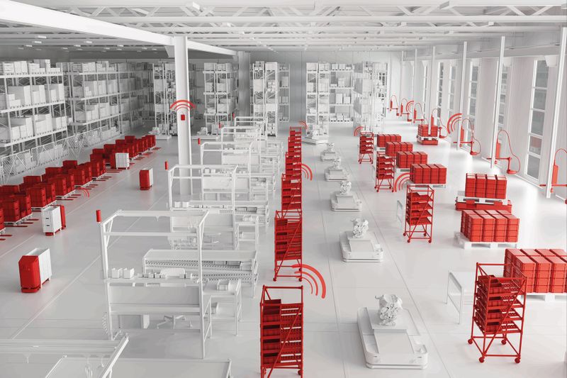 Es funkt im Materialfluss – für die Echtzeit-Bestandsführung. (Bild: Steute Technologies GmbH & Co. KG)