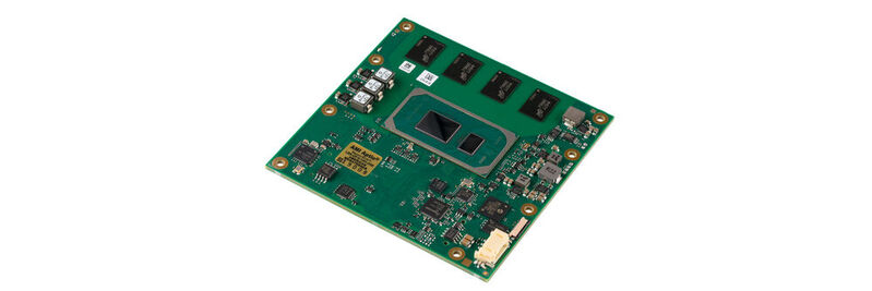 Bild 1: Das leistungsstarke COM-Express-Modul MSC C6C-TLU basiert auf der 11. Generation an Intel-Core-Prozessoren.
