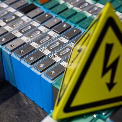 Cells from a BMW Electric Vehicle Battery. (Bild: BMW)