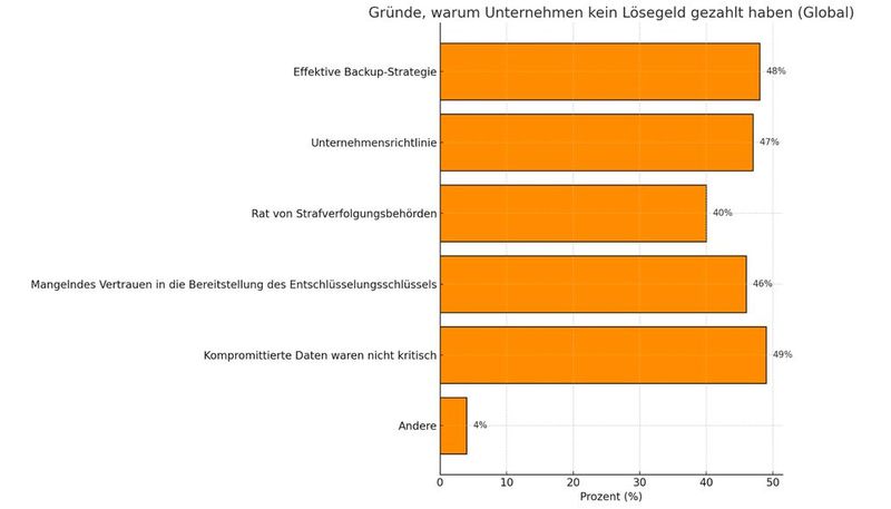Gründe für das Verweigern der Lösegeldzahlung (Bild: Dall-E / KI-generiert)