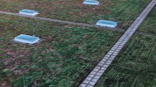 Mit dem Opalfilm-Liquid-Pearl-System lassen sich auch gewölbte Oberlichter beschichten. (Haverkamp)