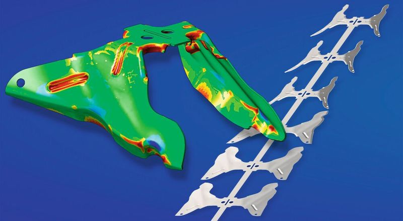 Zu den wesentlichen neuen Features von Stampack gehört die automatisierte Vernetzung von Werkzeugen aus Fremddaten, ohne dass der Anwender Parameter einbringen muss. (Bild: Fütterer/Stampack)