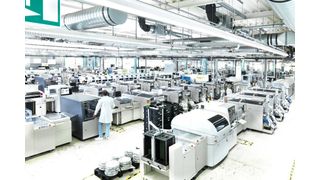 SMT-Linien im RAFI-Werk in Berg: Die RAFI Gruppe zählt zu den zehn größten Elektronikfertigern Deutschlands  (Bild: RAFI)