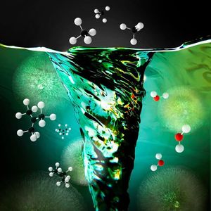 Artistic illustration of atomic layer deposition. 