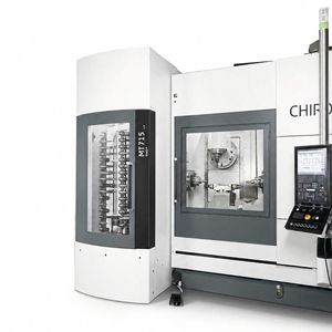 La MT 715 two+ en fonctionnement. Outre le fraisage et le tournage, elle intègre cinq technologies supplémentaires pour l'usinage complet de pièces complexes.(Source :  Chiron Group)