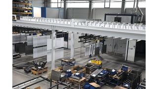 Die schlüsselfertig gelieferte Pulverbeschichtungslinie Jumbo-Coat  vom Anlagenbauer Meeh  bietet ein zweckmäßiges, optimal auf die Anforderungen von Keller Blechtechnik zugeschnittenes Konzept und eine einfache Handhabung.  (Bild: Meeh)