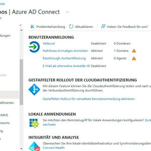 Der Azure AD-Anwendungsproxy unterstützt auch SSO-Szenarien, zusammen mit Azure AD Connect.(Bild:  Joos)