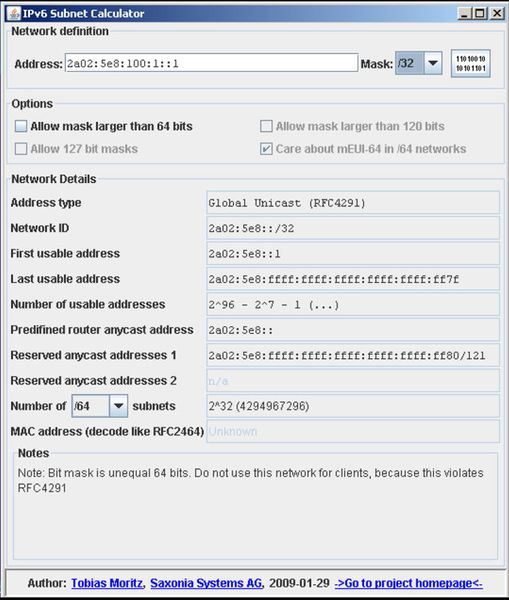 Bisherige Subnetzrechner eigneten sich lediglich für IPv4: Bei IPv6-Adressen können sie lediglich anzeigen, in welchen Bereich die Adresse fällt. Es blieb Kurfürst nichts anderes übrig, als ein Tabellenkalkulationsprogramm herzunehmen.  (Archiv: Vogel Business Media)