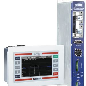 Das Prozessvisualisierungssystem Motorview besteht aus zwei Komponenten: einem Sensorik- und einem Anzeige-Teil. (Bild:  BMR)