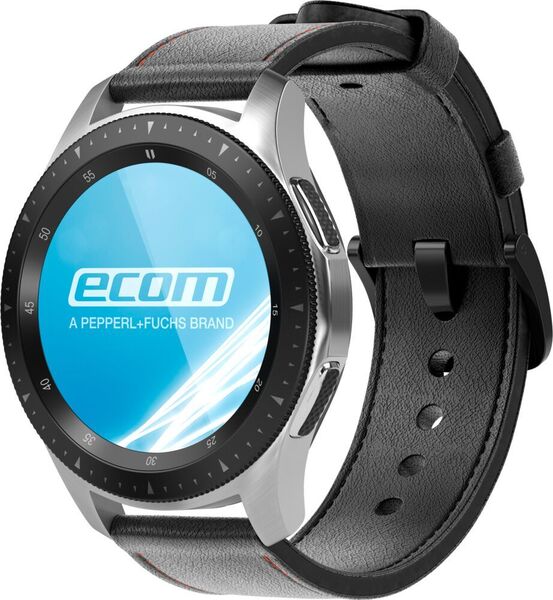 ecom's Smart-Ex® Watch, based on the Samsung Galaxy Watch, is the first smart watch for Zone 2/22 and Division 2. The watch can be synced with ecom devices like the Smart-Ex® 02 smartphone and offers a new form of hands-free communication. (ecom instruments)