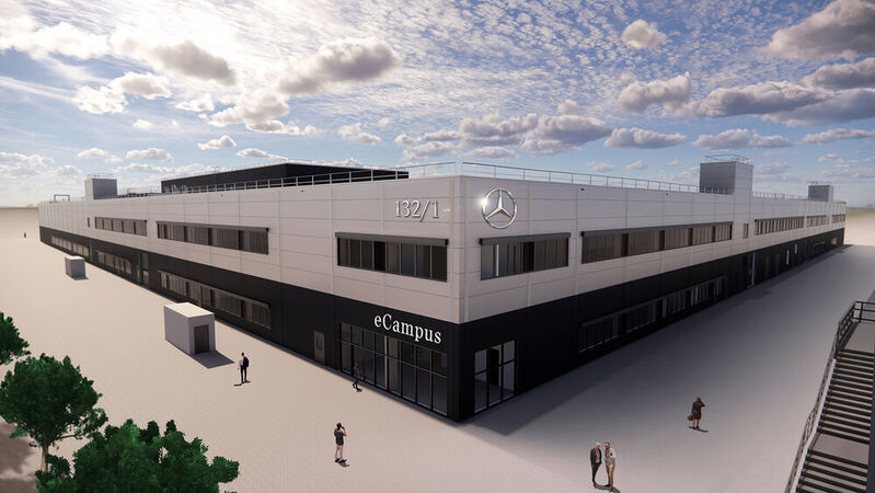 Der Mercedes-Benz E-Campus soll Kompetenz im Bereich Elektromobilität schaffen.